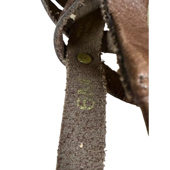 Michael Kors Y2K Brown Leather Studded Espadrille Wedge Sandals Size 6 - Picture 12 of 12